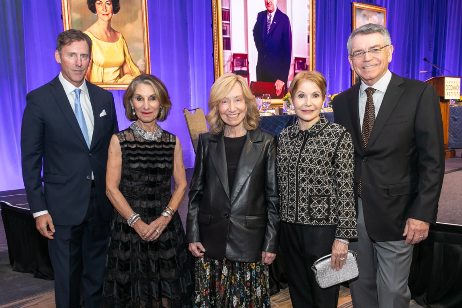 Mark Updegrove, Ellen Katz, Doris Kearns Goodwin, Margot and Dennis Knight